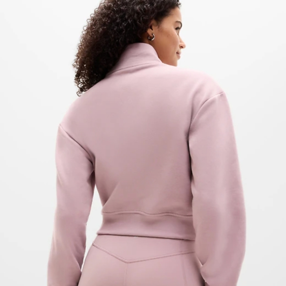 Athleta Forever Fleece Track Jacket NWT - Picture 3 of 5